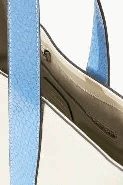 STAUD CUSTOM ALLORA TOTE CREAM BLUE><noscript><img width=