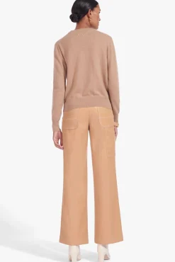 STAUD CUSTOM CASHMERE CREWNECK SWEATER |><noscript><img width=