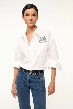 STAUD CUSTOM CLASSIC OVERSIZED SHIRT |><noscript><img width=
