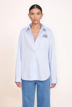 STAUD CUSTOM CLASSIC OVERSIZED SHIRT | OXFORD BLUE> Custom Clothing