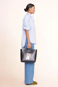 STAUD CUSTOM CLASSIC OVERSIZED SHIRT | OXFORD BLUE><noscript><img width=