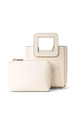 STAUD CUSTOM MINI SHIRLEY LEATHER BAG | CREAM><noscript><img width=