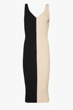 STAUD DANA DRESS BUFF BLACK><noscript><img width=
