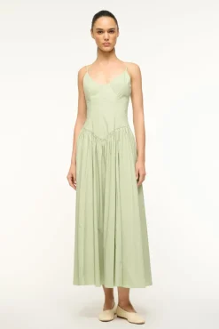 STAUD DENA DRESS PALE JADE> Maxi Dresses|Dresses