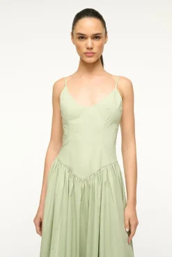 STAUD DENA DRESS PALE JADE><noscript><img width=