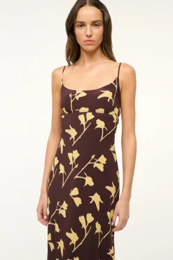 STAUD DINAH DRESS EARTH PRESSED FLORAL><noscript><img width=