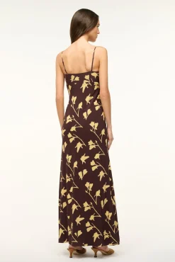 STAUD DINAH DRESS EARTH PRESSED FLORAL><noscript><img width=