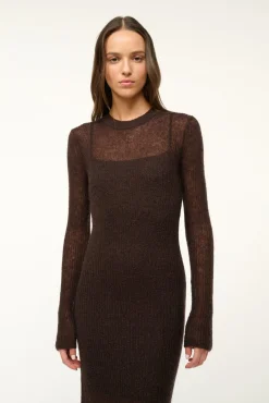 STAUD EIZA DRESS> Knit Dresses|Maxi Dresses