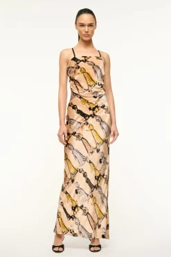 STAUD ELLA DRESS WALK IN THE PARK> The Evening Edit|Maxi Dresses