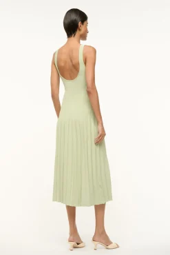 STAUD ELLISON DRESS PALE JADE><noscript><img width=