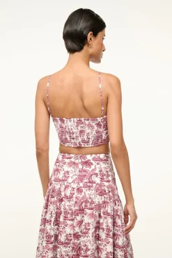 STAUD FEDERICO TANK BORDEAUX TOILE><noscript><img width=