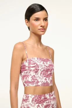 STAUD FEDERICO TANK BORDEAUX TOILE><noscript><img width=