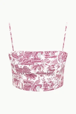 STAUD FEDERICO TANK BORDEAUX TOILE><noscript><img width=