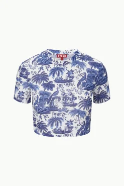 STAUD FERNANDA TOP BLUE TOILE><noscript><img width=