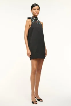 STAUD FINN DRESS BLACK CELESTIAL><noscript><img width=