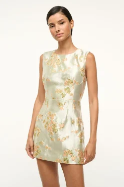 STAUD GARDEN DRESS METALLIC BLOOM> The Evening Edit|Mini Dresses