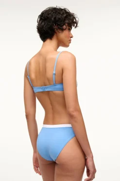 STAUD GEMMA BIKINI BOTTOM AZURE WHITE><noscript><img width=