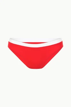 STAUD GEMMA BIKINI BOTTOM RED WHITE><noscript><img width=