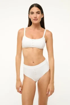 STAUD GIA BIKINI TOP BRIGHT WHITE> Swim|Bikinis