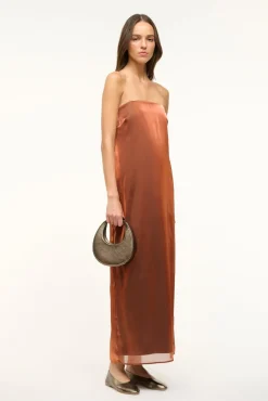 STAUD GOOD NIGHT MOON AGED BRONZE> The Evening Edit|Clutches & Handhelds