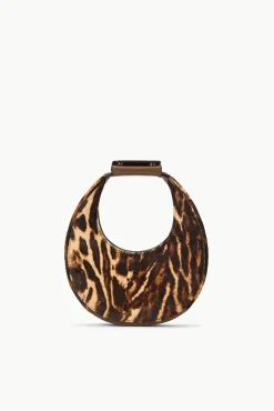 STAUD GOODNIGHT MOON LADY LEOPARD CACAO> Clutches & Handhelds