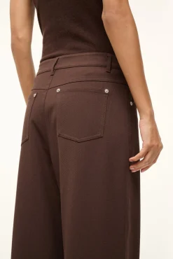 STAUD GRAYSON PANT DARK CHOCOLATE><noscript><img width=