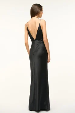 STAUD HANK DRESS BOTANICAL SHADOWS> The Evening Edit|Maxi Dresses