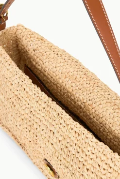 STAUD HARLOW RAFFIA BAG NATURAL TAN><noscript><img width=