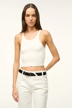 STAUD JEANS BELT - BLACK SILVER> Accessories