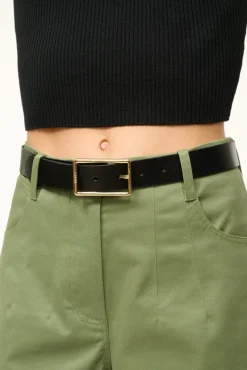 STAUD JEANS BELT - BLACK YELLOW GOLD><noscript><img width=