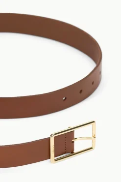 STAUD JEANS BELT - TAN YELLOW GOLD><noscript><img width=