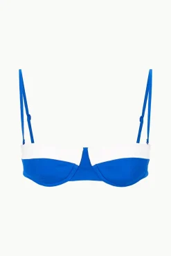STAUD JO BALCONETTE TOP SAPPHIRE WHITE><noscript><img width=