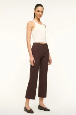 STAUD KNACK PANT DARK CHOCOLATE> Pants & Shorts