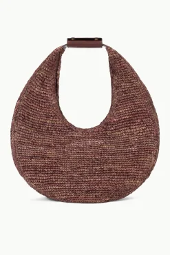 STAUD LARGE RAFFIA MOON TOTE BAG> Swim|Totes