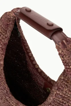 STAUD LARGE RAFFIA MOON TOTE BAG><noscript><img width=