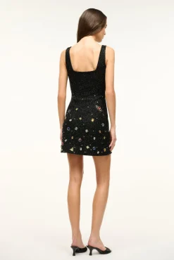 STAUD LE SABLE DRESS BLACK CELESTIAL><noscript><img width=
