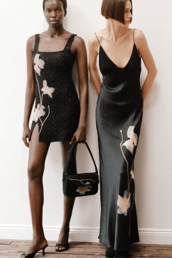 STAUD LE SABLE DRESS BOTANICAL SHADOWS><noscript><img width=