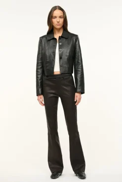 STAUD LEATHER MARINO JACKET> Outerwear & Jackets