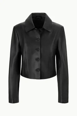 STAUD LEATHER MARINO JACKET><noscript><img width=