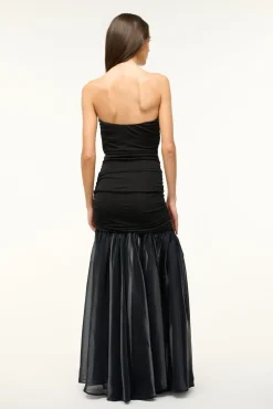 STAUD LIYA DRESS BLACK NAVY><noscript><img width=