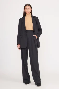 STAUD LUISA PANT BLACK SUITING> Pants & Shorts