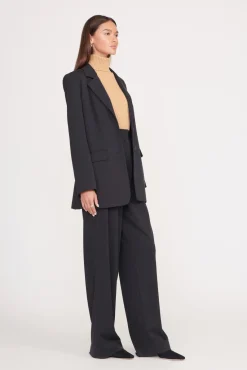 STAUD LUISA PANT BLACK SUITING><noscript><img width=