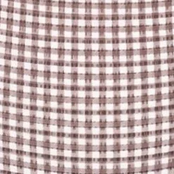 STAUD MAEVE ONE PIECE DARK CHOCOLATE MICRO CHECK><noscript><img width=