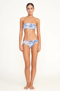 STAUD MALA BIKINI TOP BLUE TOILE><noscript><img width=