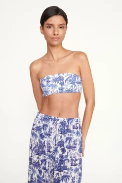STAUD MARZA PANT BLUE TOILE><noscript><img width=