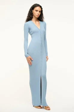 STAUD MAXI SHOKO SWEATER EARTH> Knit Dresses|Maxi Dresses