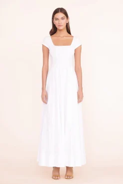 STAUD MAXI SHORT SLEEVE WELLS DRESS> Maxi Dresses|Dresses
