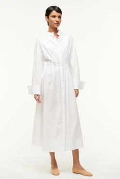 STAUD MIDI LORENZA DRESS><noscript><img width=