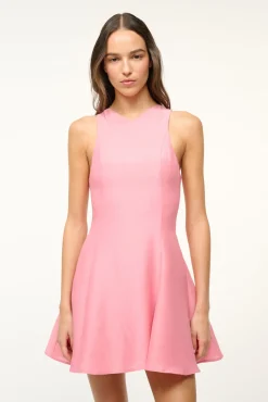 STAUD MINI HEIKE DRESS DAMASK PINK><noscript><img width=