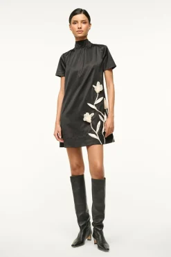 STAUD MINI ILANA DRESS SATIN><noscript><img width=